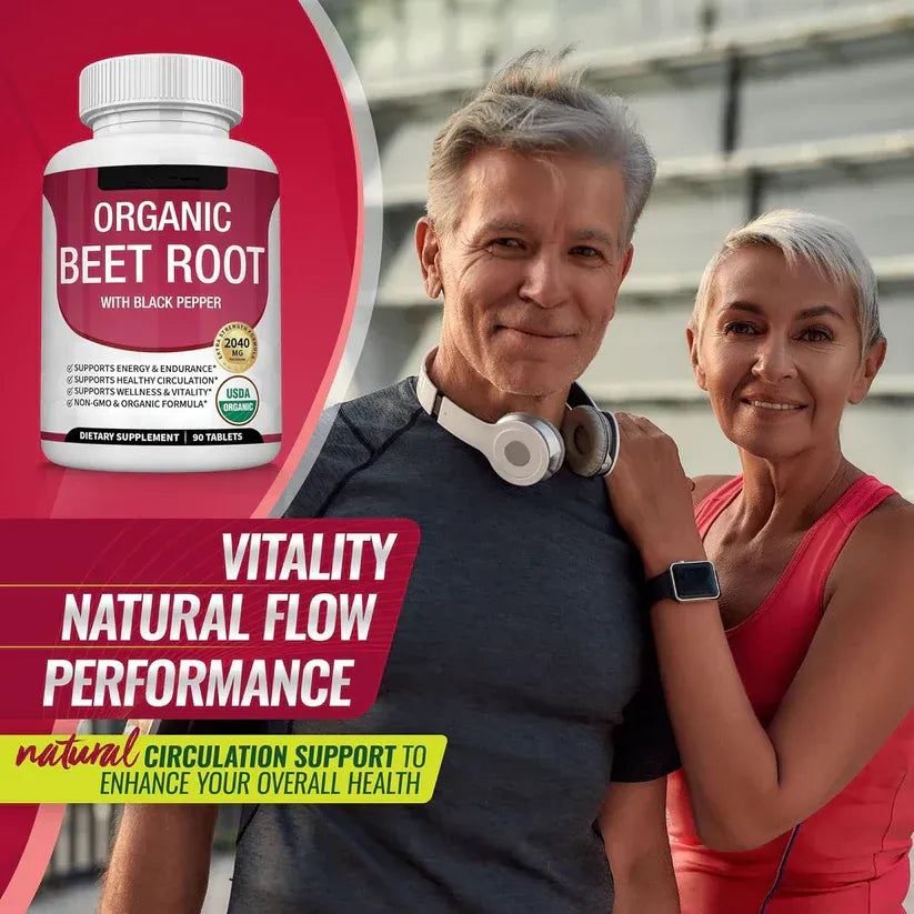 Organic Beet Root Powder Tablets - 2040mg