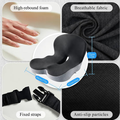 Ergonomic Memory Foam Seat Cushion