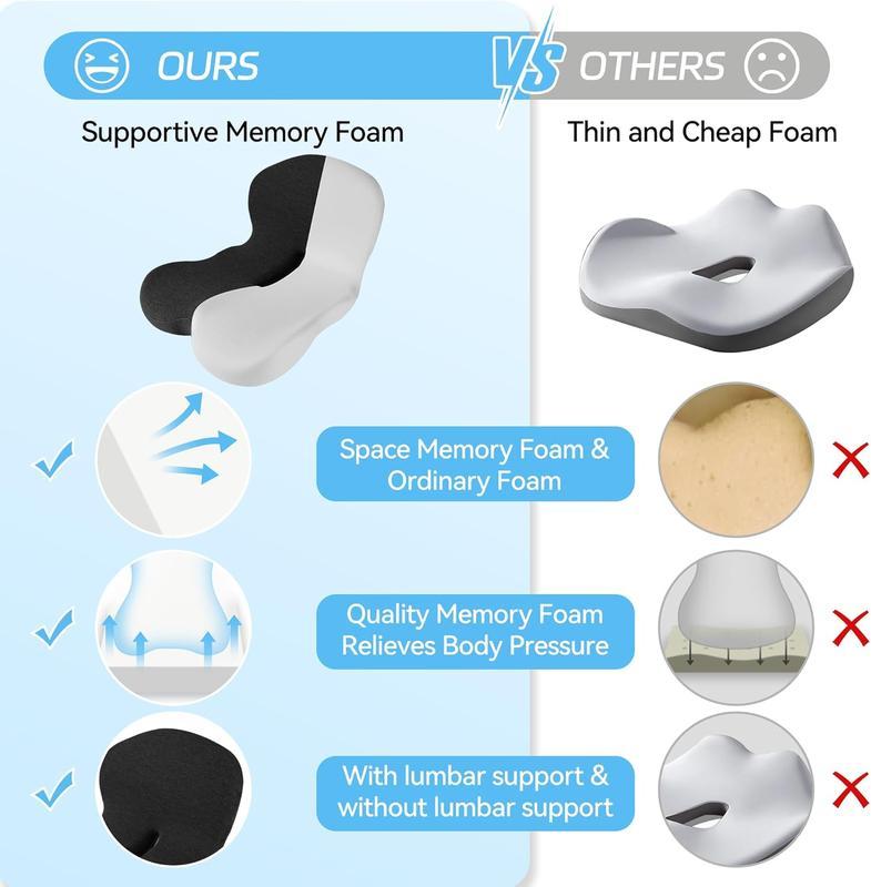 Ergonomic Memory Foam Seat Cushion