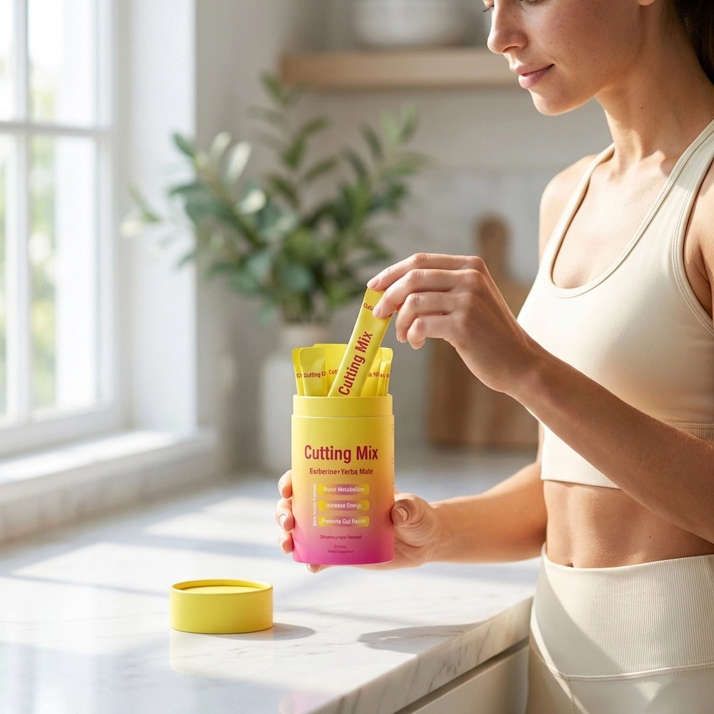 Strawberry Açaí Energy & Gut Health Drink Mix – with Yerba Mate