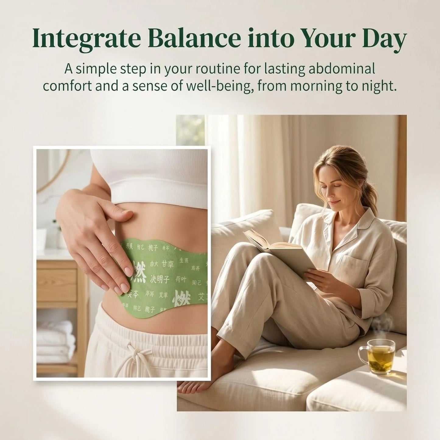 Balance Patch – Japanese Herbal Stomach Patch with Plant-Based Ingredients
